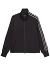 Y-3 Neutrals Uniform Raw Three Stripes Polyester Sweatshirt In Black