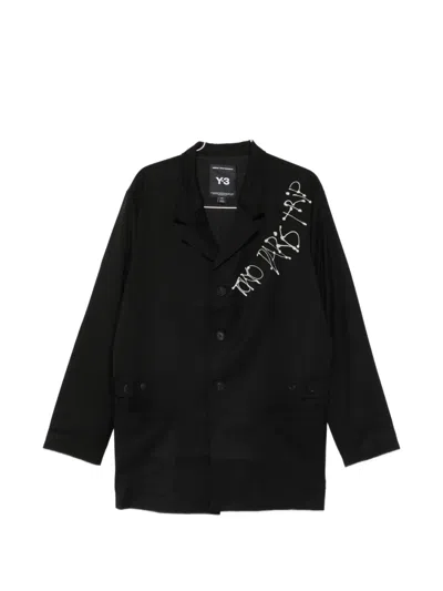 Y-3 Notched-lapel Blazer In Black