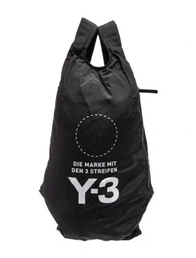 Pre-owned Y-3 Nylon Backpack In Black