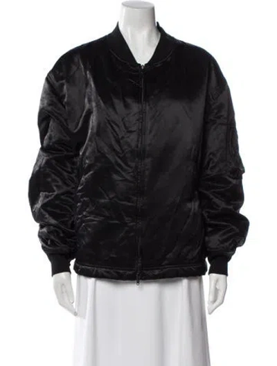 Pre-owned Y-3 Nylon Bomber Jacket In Black
