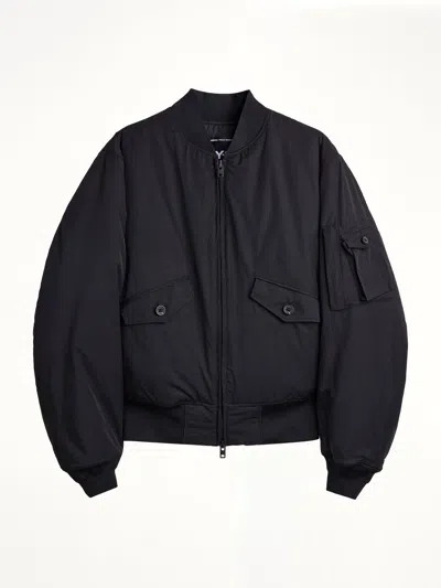 Y-3 Nylon Bomber Jacket In Black