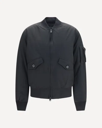 Y-3 Nylon Bomber Jacket In Black