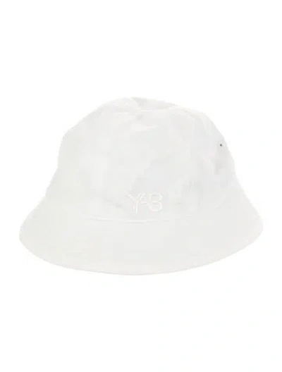 Pre-owned Y-3 Nylon Bucket Hat In White