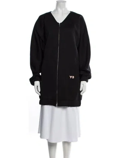 Pre-owned Y-3 Nylon Coat In Black
