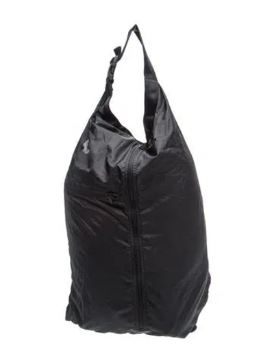 Pre-owned Y-3 Nylon Hobo In Black