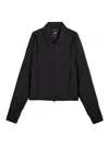 Y-3 Nylon Jacket Pointed Collar Long Sleeves In Black