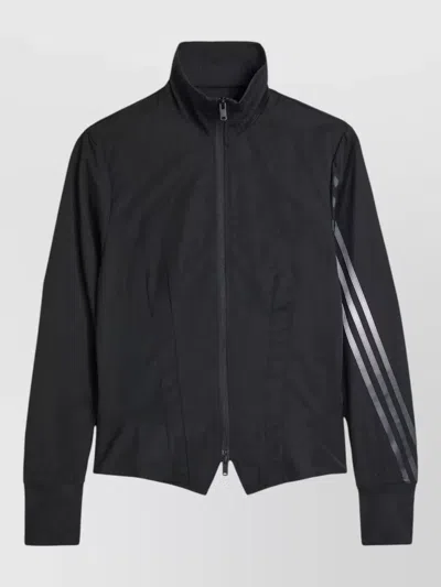 Y-3 Nylon Jacket Three Stripes Fitted Silhouette In Black