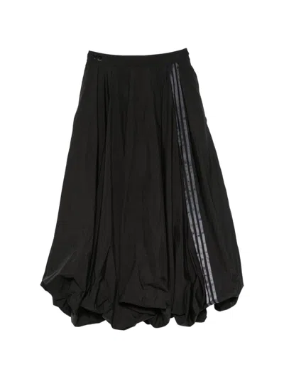 Y-3 Nylon Long Skirt In Black