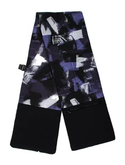 Pre-owned Y-3 Nylon Printed Scarf In Purple