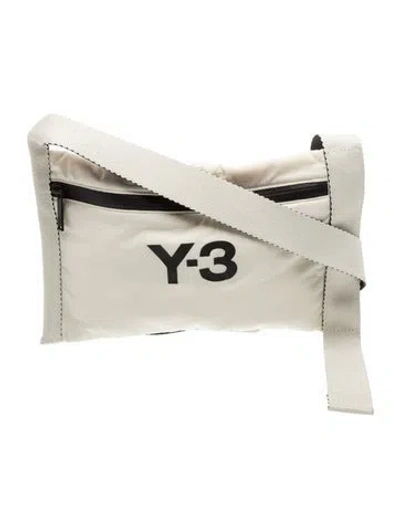 Pre-owned Y-3 Nylon Shoulder Bag In Neutrals