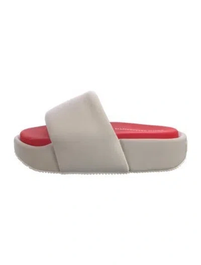 Pre-owned Y-3 Nylon Slides In Neutral