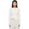Y-3 Fitted Long Sleeve T-shirt In White