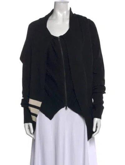 Pre-owned Y-3 Open Front Sweater In Black