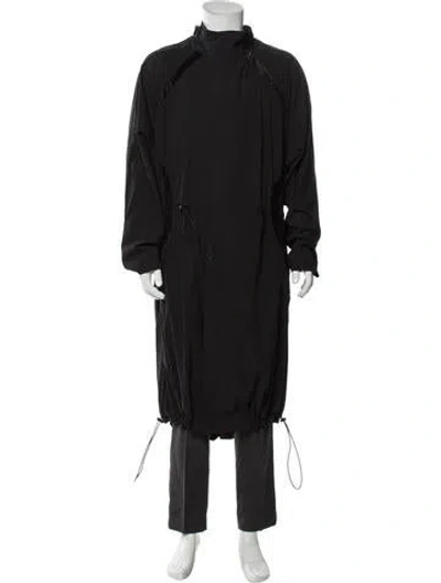 Pre-owned Y-3 Overcoat In Gray