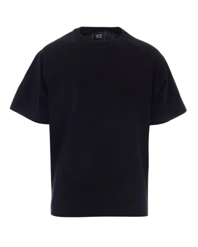 Y-3 Oversized Crew Neck T-shirt In Black