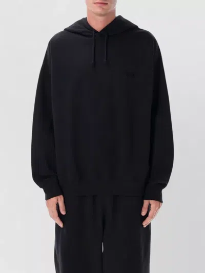 Y-3 Oversized Pullover Hoodie Drawcord Hood In Black
