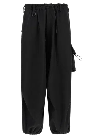 Y-3 Oversized Technical Cargo Pants In Black