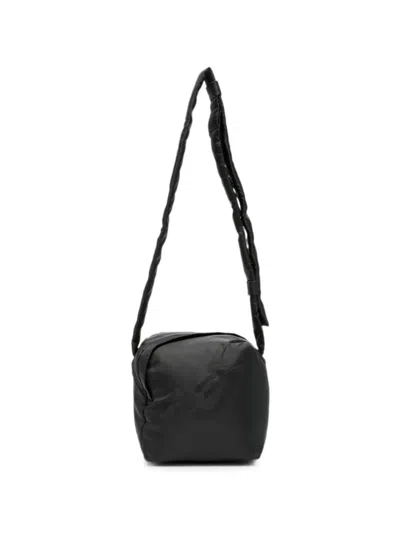 Y-3 Padd Logo-print Padded Messenger Bag In Black