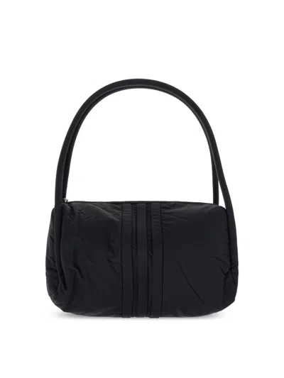 Y-3 Padded Stripes Logo Shoulder Bag In Brown