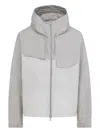 Y-3 Hooded Jacket Long Sleeves Chest Pocket In Gray
