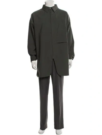 Pre-owned Y-3 Parka In Green