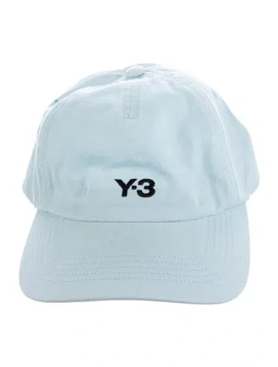 Pre-owned Y-3 Pattern Print Baseball Cap In Blue