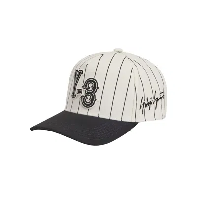 Pre-owned Y-3 Pinstripe Cap 'white' | Men's Size Onesize