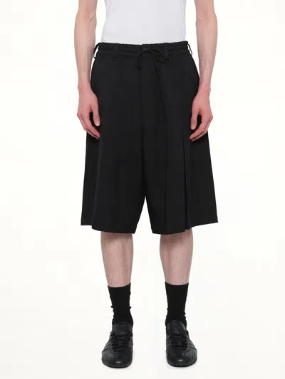 Y-3 Pleated Shorts In Black
