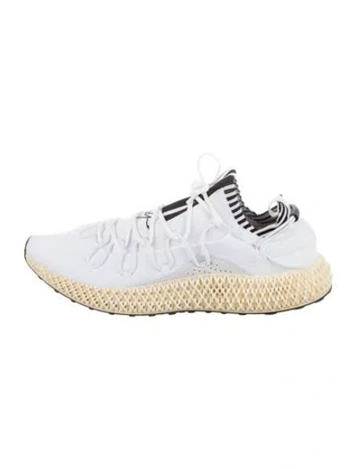 Pre-owned Y-3 Printed Athletic Sneakers In White