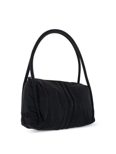 Y-3 Quilted Padded Nylon Shoulder Bag In Black