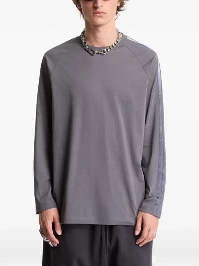 Y-3 Raglan-sleeve T-shirt In Gray