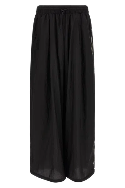 Y-3 Raw Edge 3 Stripe Wide' Joggers In Black