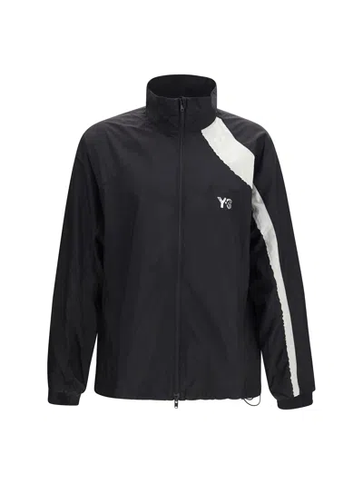 Y-3 Raw Edge Nylon Jacket In Black