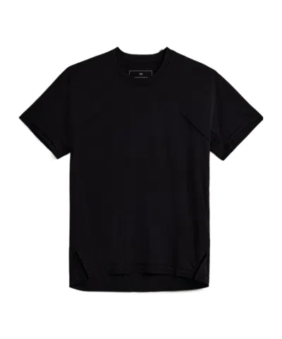 Y-3 Raw Finish Crewneck T-shirt In Black