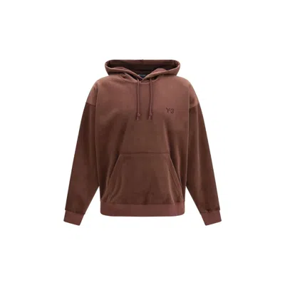 Y-3 Recycled Polyester Hoodie In Brown