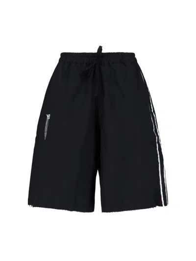 Y-3 Recycled Polyester Tapered Trousers In Black