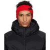 Y-3 レッド グラフィックロゴ ヘアバンド In Red