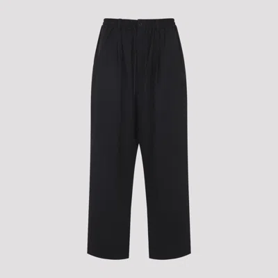 Y-3 Refined Wool Track Pants In Black
