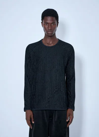Y-3 Reversible Running Long Sleeve T-shirt In Black