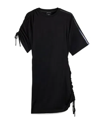 Y-3 Round-neck Dress In Black