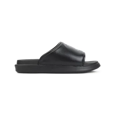 Y-3 Sandals Black In Animal Print