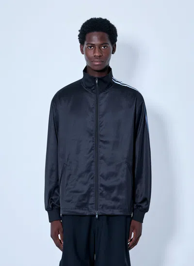 Y-3 Satin Gradient 3 Stripes Track Jacket In Black