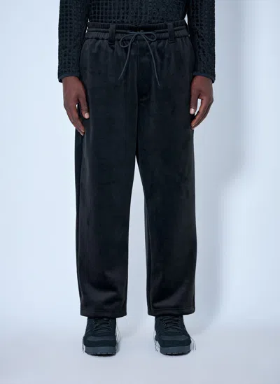 Y-3 Satin Gradient 3-stripes Track Pants In Black