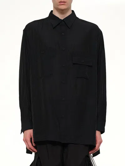 Y-3 Shirt Longsleeved In Black