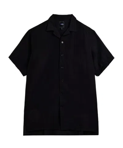 Y-3 Short Sleeve Long Shirt In Black