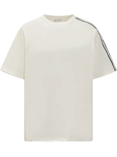 Y-3 Short Sleeve T-shirt In Cwhite