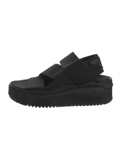 Pre-owned Y-3 Slingback Sandals In Black