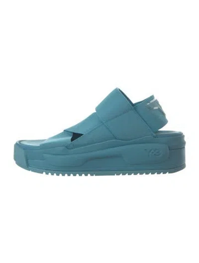 Pre-owned Y-3 Slingback Sandals In Blue