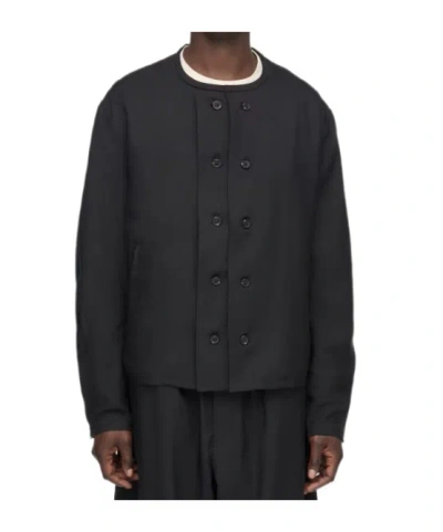 Y-3 Sport Uniform Adaptive Collarless Blouson In Black