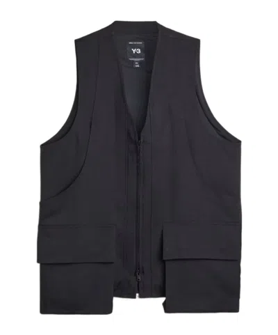 Y-3 Sport Uniform Pocket Vest In Black
